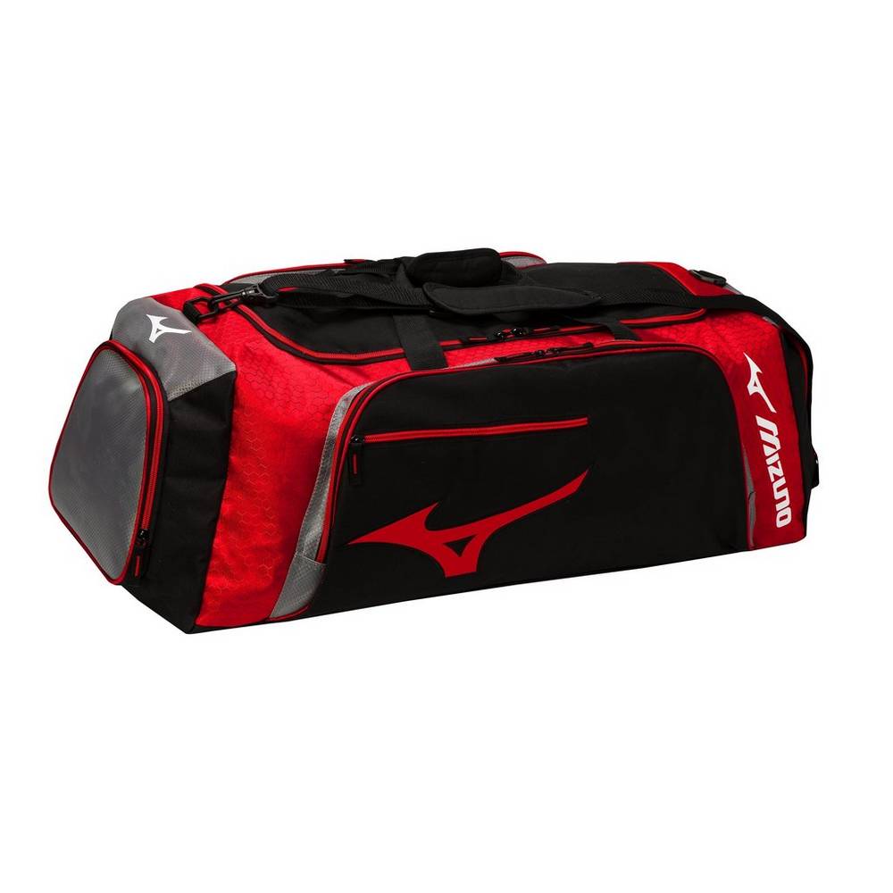 Bolsa Mizuno Tornado Hombre Negras/Rojas España IJBE-87392